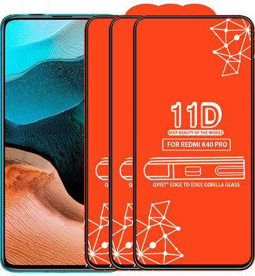 Qyist Edge To Edge Tempered Glass for Xiaomi Redmi K40 Pro(Pack of 3)