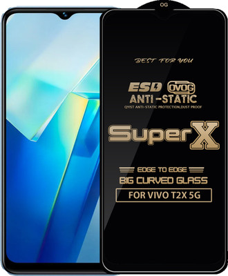 Qyist Edge To Edge Tempered Glass for VIVO T2X 5G(Pack of 1)