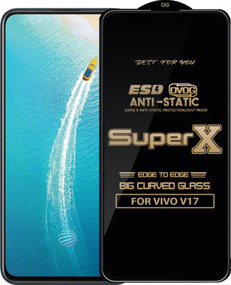 Qyist Edge To Edge Tempered Glass for VIVO V17(Pack of 1)