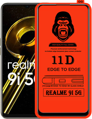 Laxdom Edge To Edge Tempered Glass for REALME 9I 5G(Pack of 1)