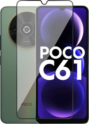 Artistque Edge To Edge Tempered Glass for Poco C61 5G(Pack of 1)