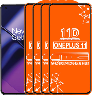 TWIGLO Edge To Edge Tempered Glass for ONEPLUS 11(Pack of 4)