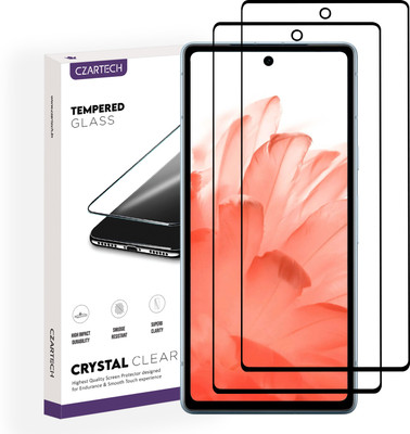 CZARTECH Edge To Edge Tempered Glass for Google Pixel 7A(Pack of 2)