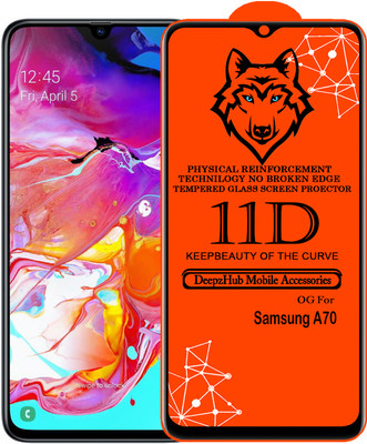 DeepzHub Edge To Edge Tempered Glass for Samsung A70(Pack of 1)