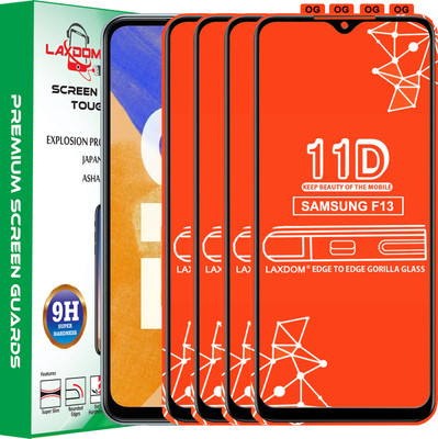 Laxdom Edge To Edge Tempered Glass for SAMSUNG GALAXY F13(Pack of 4)