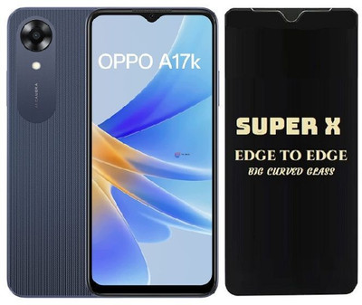 Resolute Edge To Edge Tempered Glass for Oppo A17K, DelhiGear Glass, Screen Protector, Tempered Glass, Screen Guard, Mobile Glass(Pack of 1)