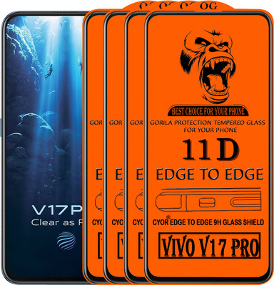 CYOR Edge To Edge Tempered Glass for VIVO V17 PRO(Pack of 4)