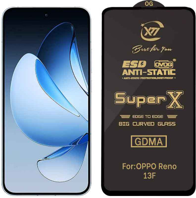 GDMA Edge To Edge Tempered Glass for OPPO RENO 13F(Pack of 1)