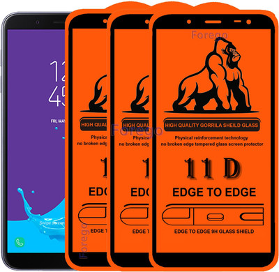 elevend Edge To Edge Tempered Glass for Samsung Galaxy On6(Pack of 3)