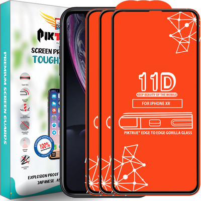PikTrue Edge To Edge Tempered Glass for Apple iPhone XR(Pack of 3)