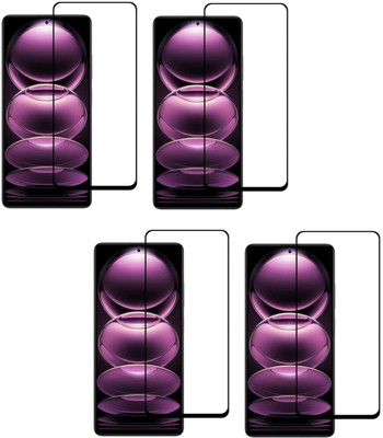 ISAAK Edge To Edge Tempered Glass for Redmi Note 12 Pro Plus 5G, Edge to Edge, Full Flue 11D Tempered Glass(Pack of 4)