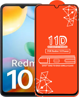 Qyist Edge To Edge Tempered Glass for Redmi 10 Power(Pack of 1)
