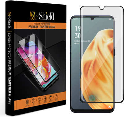 MS-Shield Edge To Edge Tempered Glass for OPPO F15(Pack of 1)