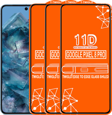 TWIGLO Edge To Edge Tempered Glass for GOOGLE PIXEL 8 PRO(Pack of 3)