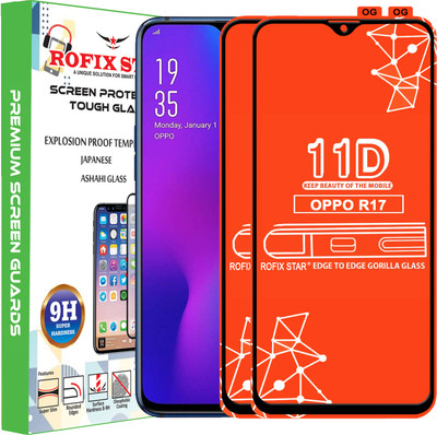 Rofix star Edge To Edge Tempered Glass for OPPO R17(Pack of 2)