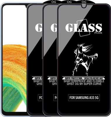 Qyist Edge To Edge Tempered Glass for SAMSUNG GALAXY A33 5G(Pack of 3)