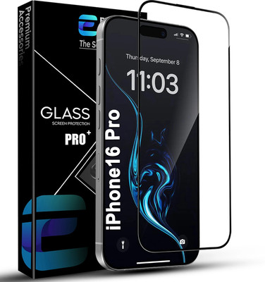 EITANSHA CREATION Edge To Edge Tempered Glass for iPhone 16 Pro, Apple iPhone 16 Pro, iPhone 17, Apple iPhone 17, iPhone 17 Pro, Apple iPhone 17 Pro(Pack of 1)