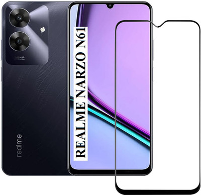 AKSHUD Edge To Edge Tempered Glass for Realme Narzo N61, realme Narzo N61(Pack of 1)