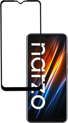 HUPSHY Edge To Edge Tempered Glass for realme narzo 50i Prime(Pack of 1)