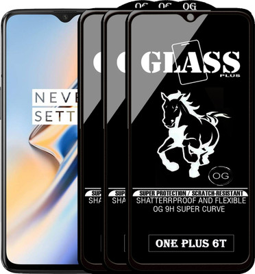 PFOAM Edge To Edge Tempered Glass for OnePlus 6T(Pack of 3)