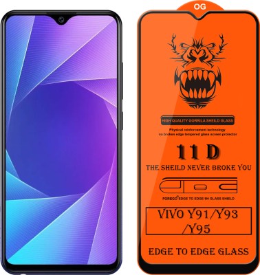 Forego Edge To Edge Tempered Glass for Vivo Y91(Pack of 1)