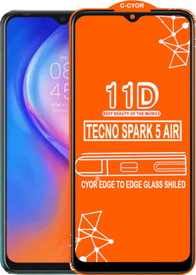 CYOR Edge To Edge Tempered Glass for TECNO SPARK 5 AIR(Pack of 1)