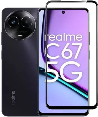 VISHRN CASES Edge To Edge Tempered Glass for realme C67 5G, realme C67(Pack of 1)