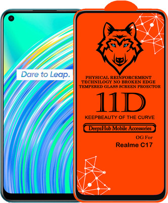 DeepzHub Edge To Edge Tempered Glass for Realme C17(Pack of 1)