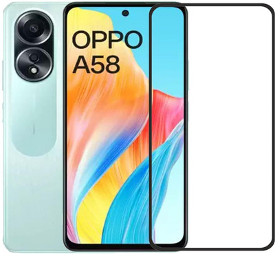 iCopertina Edge To Edge Tempered Glass for Oppo A58 4G(Pack of 1)