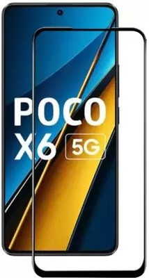 O2MG Edge To Edge Tempered Glass for POCO X6 5G(Pack of 1)