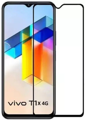 welldesign Edge To Edge Tempered Glass for Vivo T1x, Vivo T1x 4G(Pack of 1)