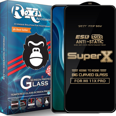Roxel Edge To Edge Tempered Glass for MI 11X PRO(Pack of 1)