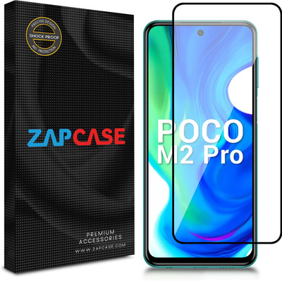 Zapcase Edge To Edge Tempered Glass for POCO M2 Pro(Pack of 1)
