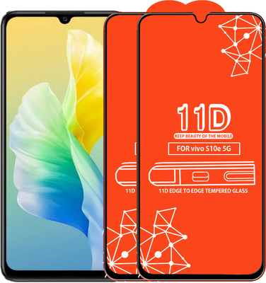 Qyist Edge To Edge Tempered Glass for Vivo S10E 5G(Pack of 2)
