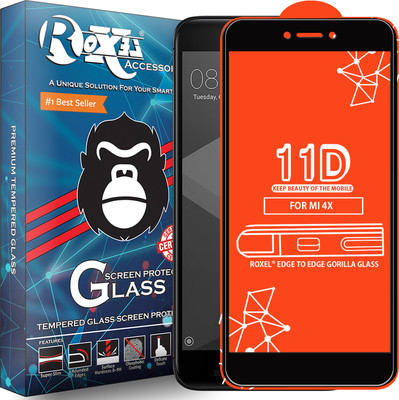 Roxel Edge To Edge Tempered Glass for Mi Redmi 4X(Pack of 1)