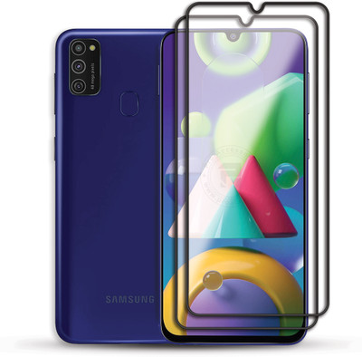 PROACCS Edge To Edge Tempered Glass for SAMSUNG GALAXY M21(Pack of 2)