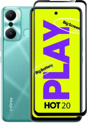 O2MG Edge To Edge Tempered Glass for Infinix HOT 20 Play(Pack of 1)