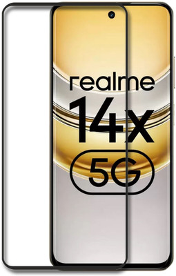 NSTAR Edge To Edge Tempered Glass for Realme 14x 5G(Pack of 1)