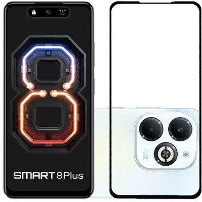 ECMERED Edge To Edge Tempered Glass for Infinix Smart 8 Plus, INFINIX SMART 8 PLUS(Pack of 1)