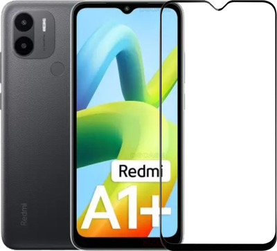 DSCASE Edge To Edge Tempered Glass for REDMI A1 PLUS, REDMI A1+(Pack of 1)
