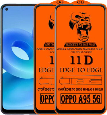 CYOR Edge To Edge Tempered Glass for OPPO A95 5G(Pack of 2)