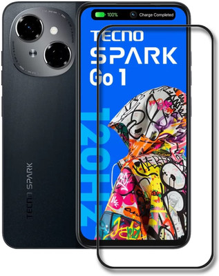 INFINITYWORLD Edge To Edge Tempered Glass for Tecno Spark Go 1(Pack of 1)