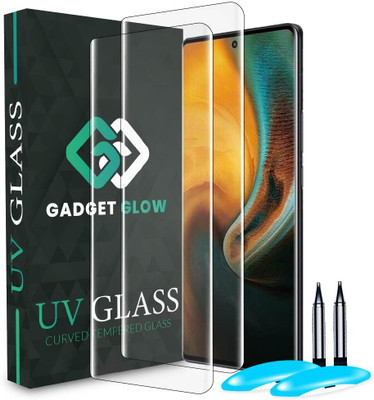 Gadget Glow Edge To Edge Tempered Glass for Vivo X80 5G, Vivo X80, Vivo X80 Pro 5G, Vivo X80 Pro, UV Curved Screen Protector with Easy Installation Kit(Pack of 2)