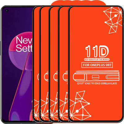 Qyist Edge To Edge Tempered Glass for Oneplus 9Rt(Pack of 5)