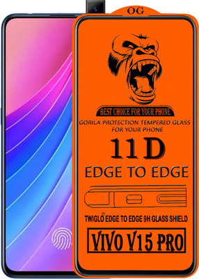 TWIGLO Edge To Edge Tempered Glass for VIVO V15 PRO(Pack of 1)