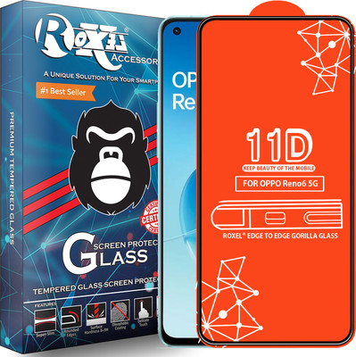 Roxel Edge To Edge Tempered Glass for Oppo Reno6 5G(Pack of 1)