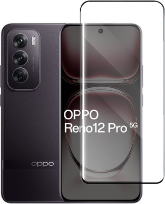 Fablue Edge To Edge Tempered Glass for Oppo Reno 12 Pro 5G(Pack of 1)