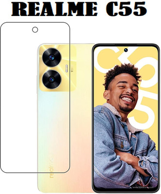 welldesign Edge To Edge Tempered Glass for Realme C55(Pack of 1)