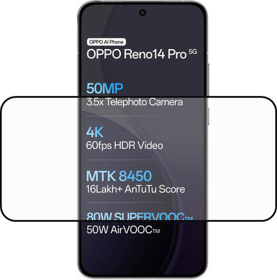 NEXZONE Edge To Edge Tempered Glass for OPPO Reno14 Pro 5G(Pack of 1)