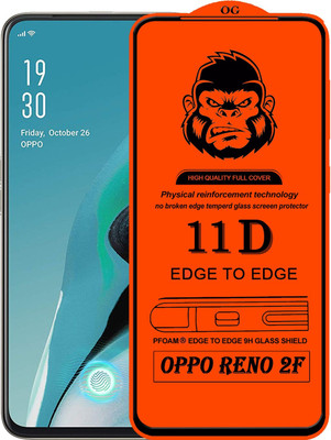 Eason Case Edge To Edge Tempered Glass for Oppo Reno2 F(Pack of 1)